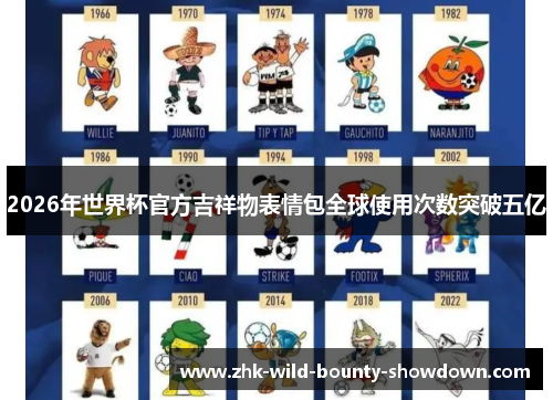 2026年世界杯官方吉祥物表情包全球使用次数突破五亿 2026年世界杯官方吉祥物表情包全球使用次数突破五亿